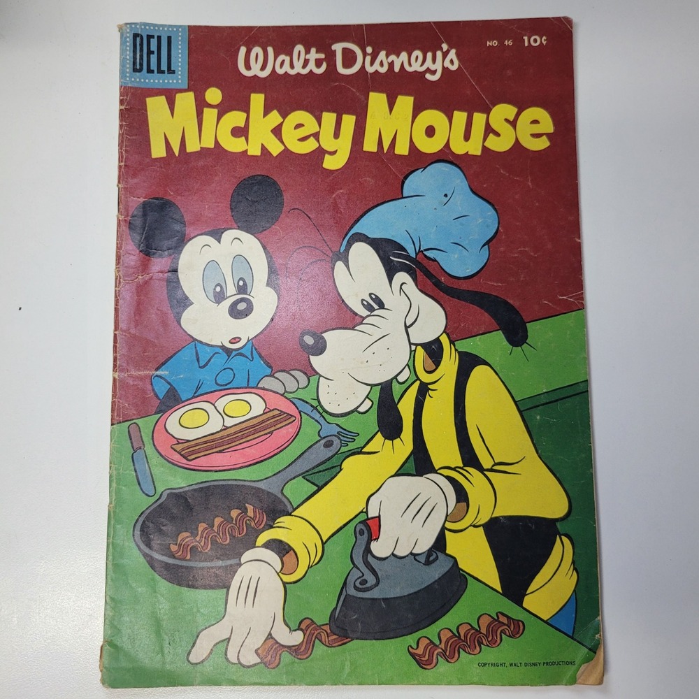Walt Disney Mickey Mouse Dell Comic No 46 Feb Mar 1956 Mardi Gras Mystery